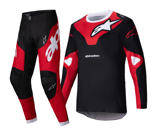 Alpinestars Racer Veil cross pak - Black / Bright Red