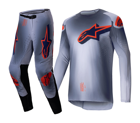 Alpinestars Supertech Lupin cross pak - Gray / Orange Fluo