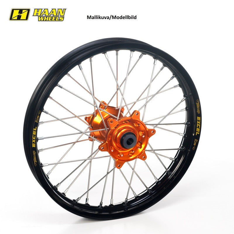 Haan wheels KTM SX&SXF '13-22 achterwiel 19-2,15 ORANGE HUB/BLACK RIM