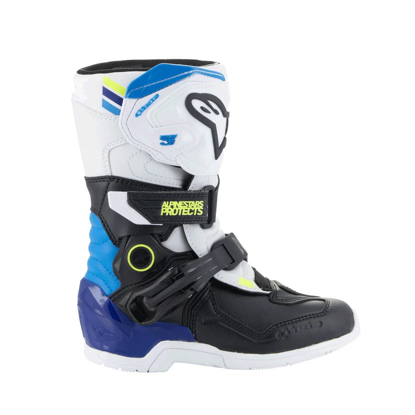 Alpinestar mx laarzen Tech 3s kids wit / blauw