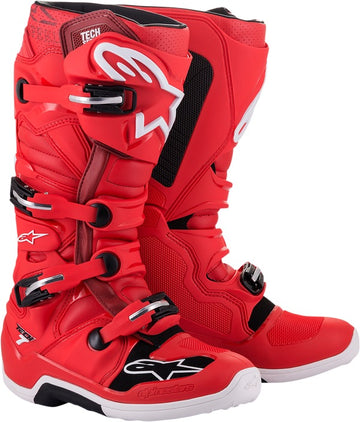 Alpinestars Tech 7 MX-Stiefel Rot