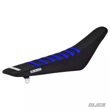 Enjoy Seatcover YAMAHA YZ125/250 22-26 Black + Blue stripes
