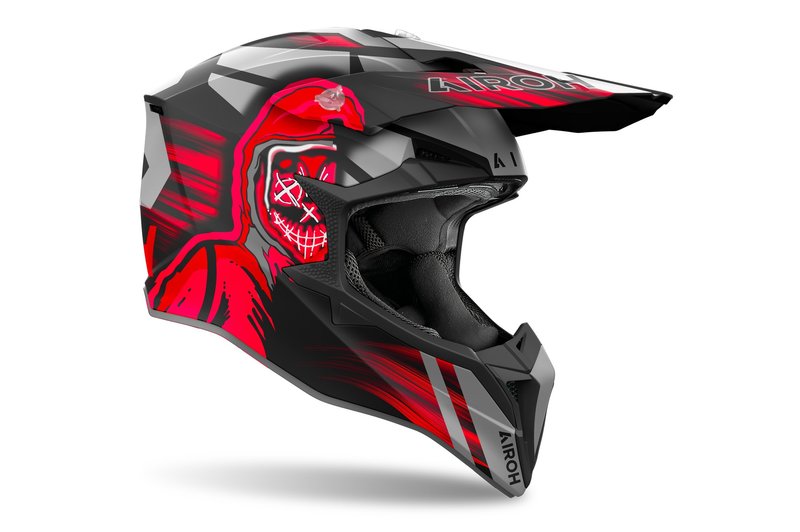 Airoh helm Wraaap Cyber red matt