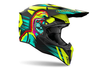 Airoh helm Wraaap Cyber yellow matt