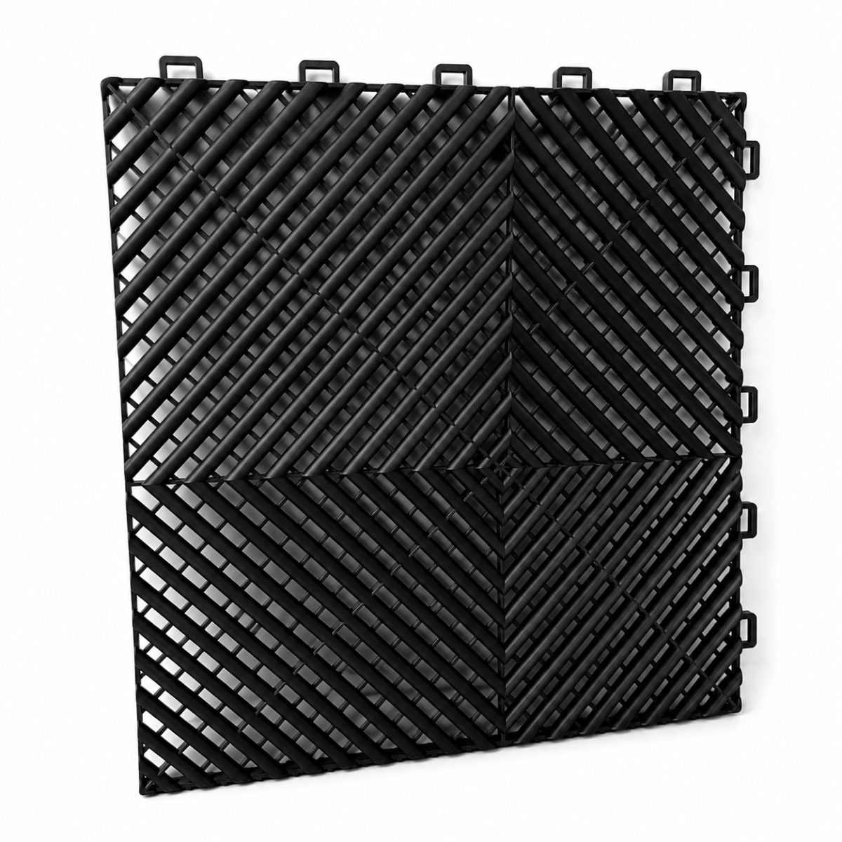 TMV Garage Vloertegels 400x400x18 - Zwart (20 stuks)