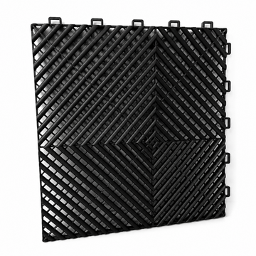TMV Garage Vloertegels 400x400x18 - Zwart (20 stuks)