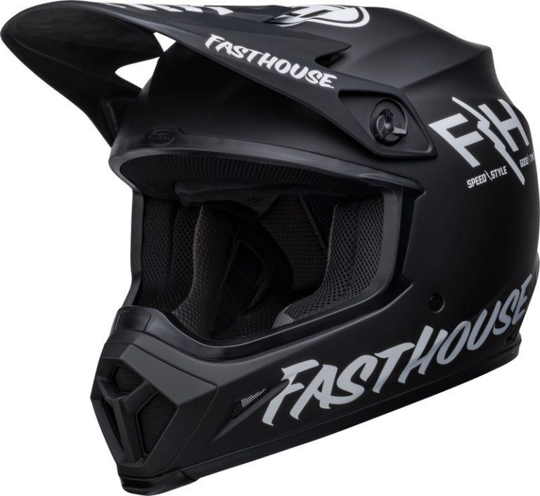 BELL MX-9 Mips Fasthouse Prospect Helmet Matte Black / White (2023 collection)